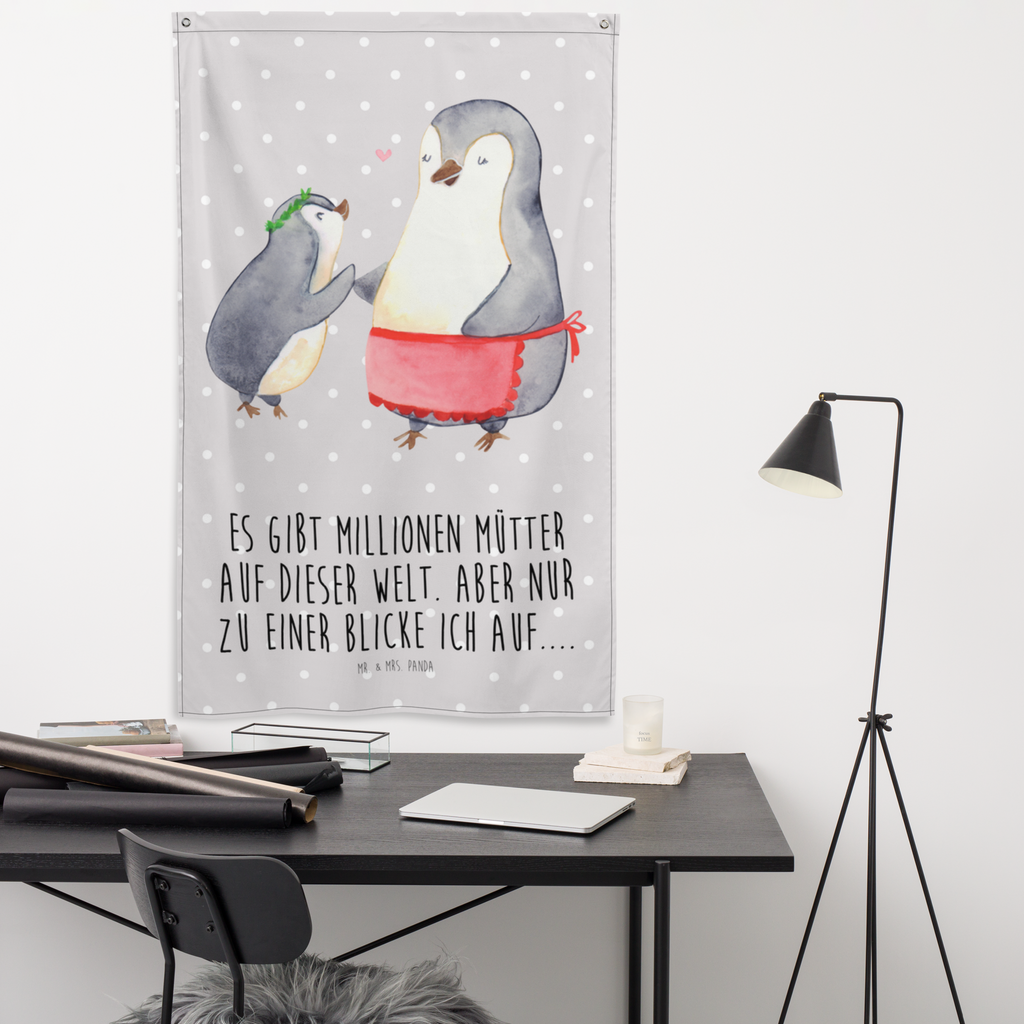 Wandteppich Pinguin mit Kind Wandbehang, Dekoration, Boho, Wandteppich, Wandtuch, Wanddeko, Tapisserie, Tapestry, Wandbild, Textil-Kunst, Schmuck-Wandbehang, Wand Deko, Kinderzimmer, Kinderzimmer Wand, Kinderzimmer Deko, Kinderzimmer Wanddeko, Familie, Vatertag, Muttertag, Bruder, Schwester, Mama, Papa, Oma, Opa, Geschenk, Mami, Mutti, Mutter, Geburststag
