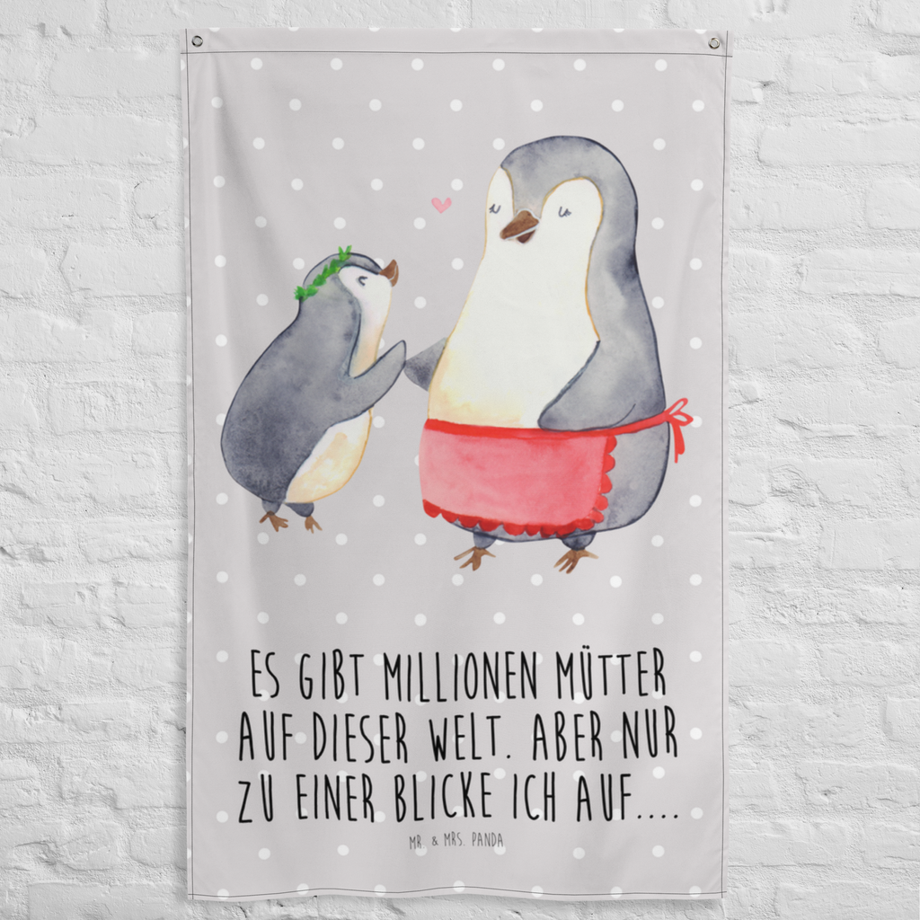 Wandteppich Pinguin mit Kind Wandbehang, Dekoration, Boho, Wandteppich, Wandtuch, Wanddeko, Tapisserie, Tapestry, Wandbild, Textil-Kunst, Schmuck-Wandbehang, Wand Deko, Kinderzimmer, Kinderzimmer Wand, Kinderzimmer Deko, Kinderzimmer Wanddeko, Familie, Vatertag, Muttertag, Bruder, Schwester, Mama, Papa, Oma, Opa, Geschenk, Mami, Mutti, Mutter, Geburststag