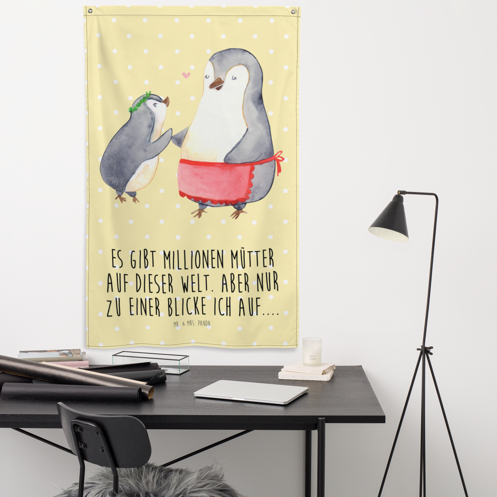Wandteppich Pinguin mit Kind Wandbehang, Dekoration, Boho, Wandteppich, Wandtuch, Wanddeko, Tapisserie, Tapestry, Wandbild, Textil-Kunst, Schmuck-Wandbehang, Wand Deko, Kinderzimmer, Kinderzimmer Wand, Kinderzimmer Deko, Kinderzimmer Wanddeko, Familie, Vatertag, Muttertag, Bruder, Schwester, Mama, Papa, Oma, Opa, Geschenk, Mami, Mutti, Mutter, Geburststag