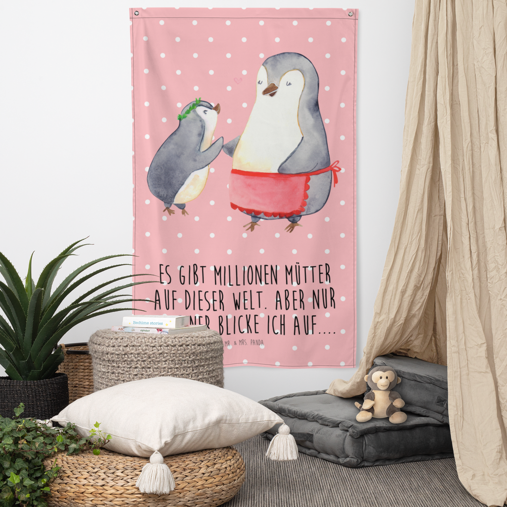 Wandteppich Pinguin mit Kind Wandbehang, Dekoration, Boho, Wandteppich, Wandtuch, Wanddeko, Tapisserie, Tapestry, Wandbild, Textil-Kunst, Schmuck-Wandbehang, Wand Deko, Kinderzimmer, Kinderzimmer Wand, Kinderzimmer Deko, Kinderzimmer Wanddeko, Familie, Vatertag, Muttertag, Bruder, Schwester, Mama, Papa, Oma, Opa, Geschenk, Mami, Mutti, Mutter, Geburststag