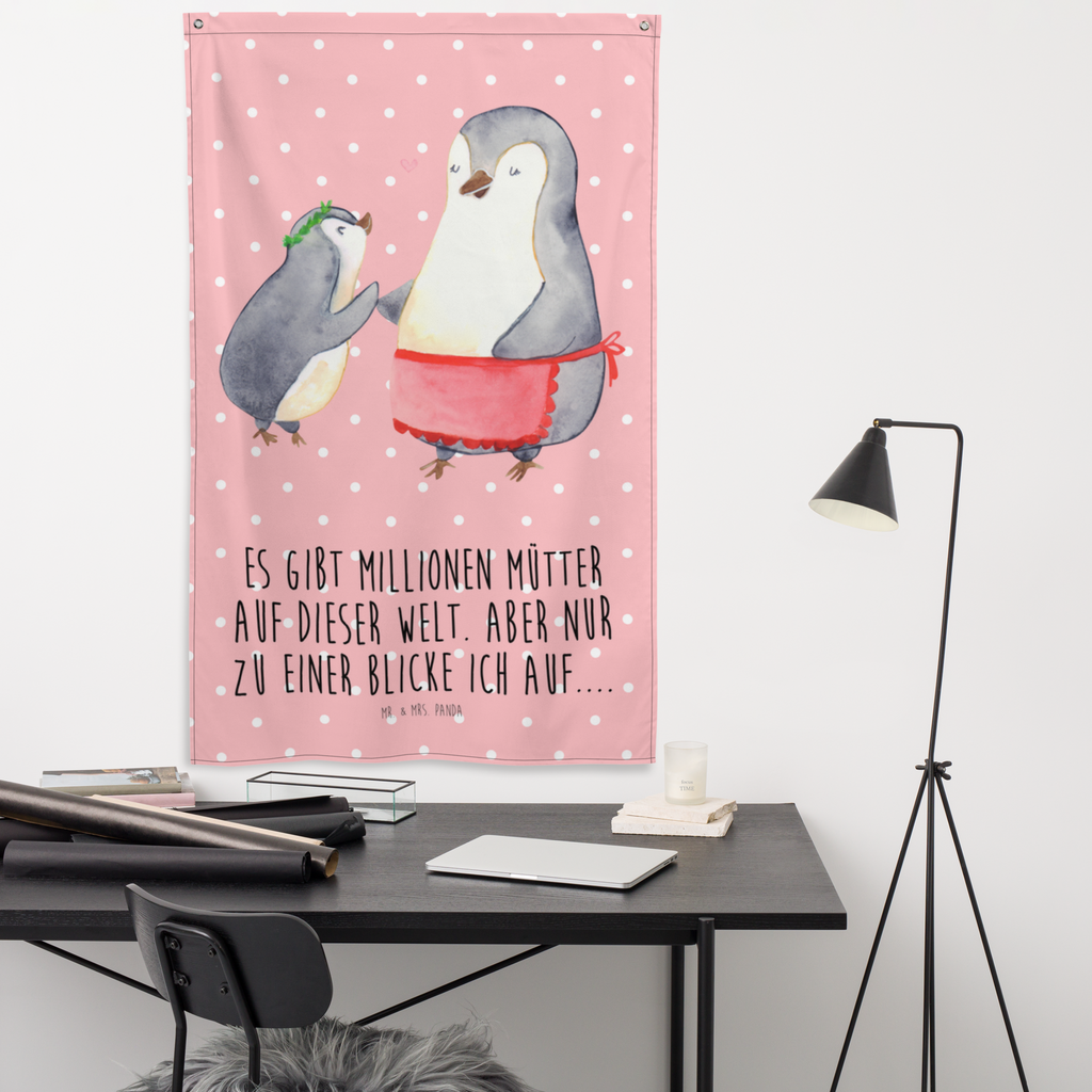 Wandteppich Pinguin mit Kind Wandbehang, Dekoration, Boho, Wandteppich, Wandtuch, Wanddeko, Tapisserie, Tapestry, Wandbild, Textil-Kunst, Schmuck-Wandbehang, Wand Deko, Kinderzimmer, Kinderzimmer Wand, Kinderzimmer Deko, Kinderzimmer Wanddeko, Familie, Vatertag, Muttertag, Bruder, Schwester, Mama, Papa, Oma, Opa, Geschenk, Mami, Mutti, Mutter, Geburststag