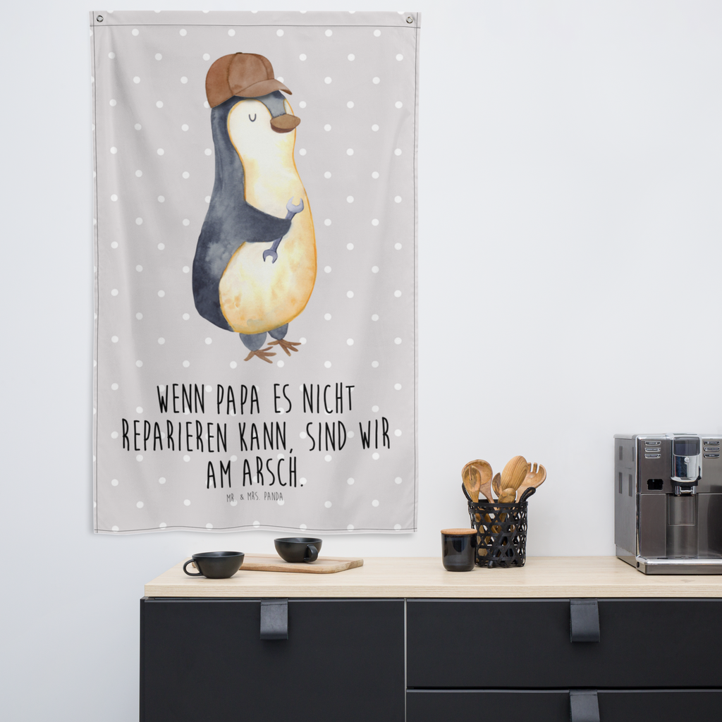 Wandteppich Wenn Papa es nicht reparieren kann, sind wir am Arsch Wandbehang, Dekoration, Boho, Wandteppich, Wandtuch, Wanddeko, Tapisserie, Tapestry, Wandbild, Textil-Kunst, Schmuck-Wandbehang, Wand Deko, Kinderzimmer, Kinderzimmer Wand, Kinderzimmer Deko, Kinderzimmer Wanddeko, Familie, Vatertag, Muttertag, Bruder, Schwester, Mama, Papa, Oma, Opa, Vater, Geschenk Papa, Bester Papa der Welt