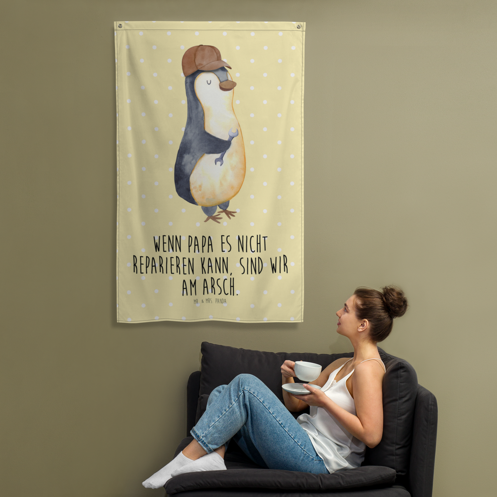 Wandteppich Wenn Papa es nicht reparieren kann, sind wir am Arsch Wandbehang, Dekoration, Boho, Wandteppich, Wandtuch, Wanddeko, Tapisserie, Tapestry, Wandbild, Textil-Kunst, Schmuck-Wandbehang, Wand Deko, Kinderzimmer, Kinderzimmer Wand, Kinderzimmer Deko, Kinderzimmer Wanddeko, Familie, Vatertag, Muttertag, Bruder, Schwester, Mama, Papa, Oma, Opa, Vater, Geschenk Papa, Bester Papa der Welt