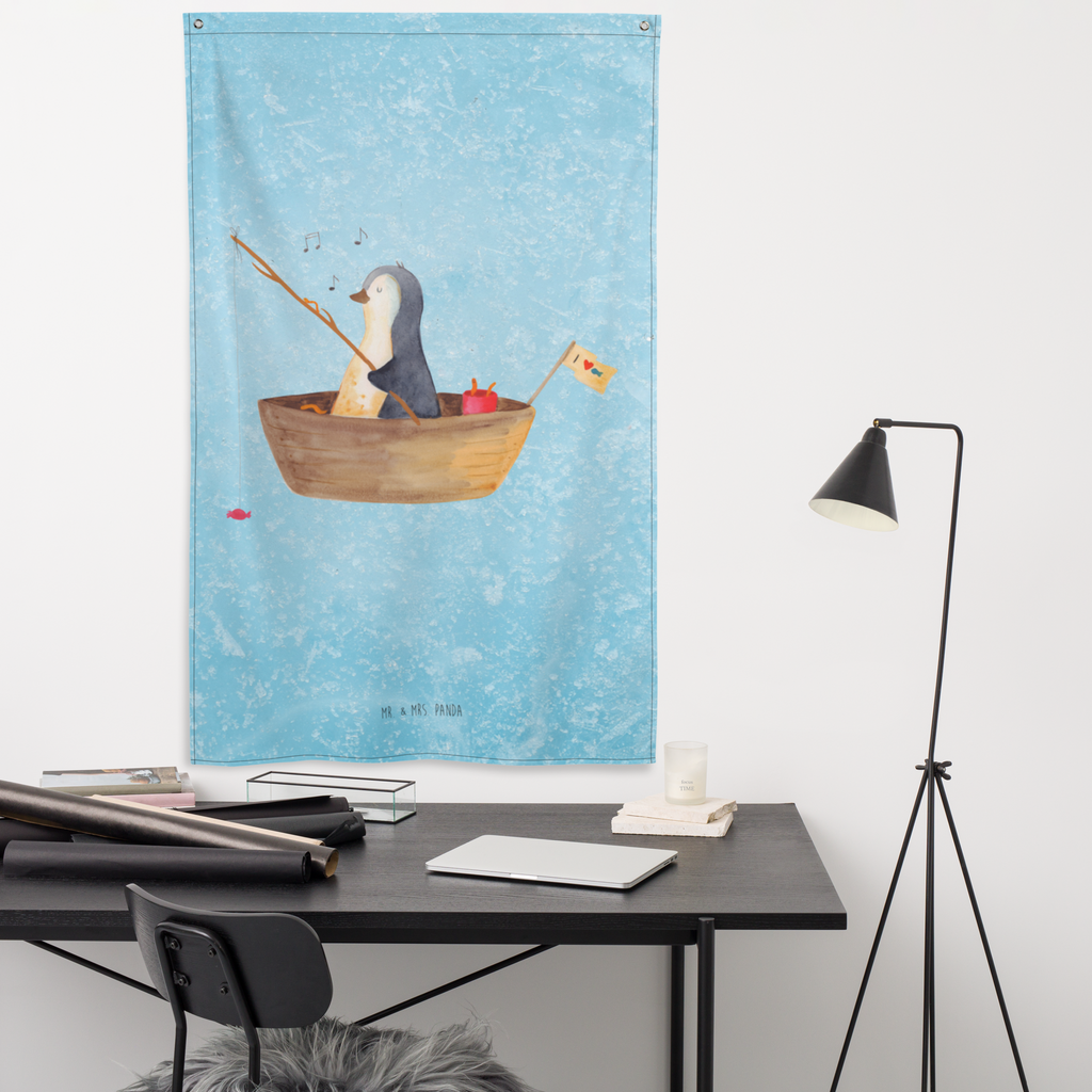 Wandteppich Pinguin Angelboot Wandbehang, Dekoration, Boho, Wandteppich, Wandtuch, Wanddeko, Tapisserie, Tapestry, Wandbild, Textil-Kunst, Schmuck-Wandbehang, Wand Deko, Kinderzimmer, Kinderzimmer Wand, Kinderzimmer Deko, Kinderzimmer Wanddeko, Pinguin, Pinguine, Angeln, Boot, Angelboot, Lebenslust, Leben, genießen, Motivation, Neustart, Neuanfang, Trennung, Scheidung, Geschenkidee Liebeskummer
