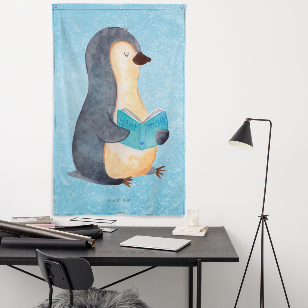 Wandteppich Pinguin Buch Wandbehang, Dekoration, Boho, Wandteppich, Wandtuch, Wanddeko, Tapisserie, Tapestry, Wandbild, Textil-Kunst, Schmuck-Wandbehang, Wand Deko, Kinderzimmer, Kinderzimmer Wand, Kinderzimmer Deko, Kinderzimmer Wanddeko, Pinguin, Pinguine, Buch, Lesen, Bücherwurm, Nichtstun, Faulenzen, Ferien, Urlaub, Freizeit