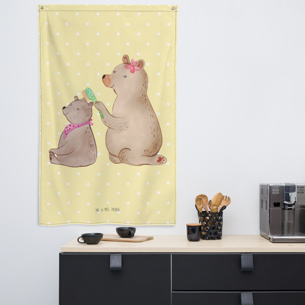 Wandteppich Bär mit Kind Wandbehang, Dekoration, Boho, Wandteppich, Wandtuch, Wanddeko, Tapisserie, Tapestry, Wandbild, Textil-Kunst, Schmuck-Wandbehang, Wand Deko, Kinderzimmer, Kinderzimmer Wand, Kinderzimmer Deko, Kinderzimmer Wanddeko, Familie, Vatertag, Muttertag, Bruder, Schwester, Mama, Papa, Oma, Opa, Geschenk, Mutti, Mutter