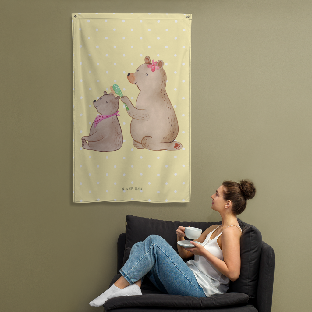Wandteppich Bär mit Kind Wandbehang, Dekoration, Boho, Wandteppich, Wandtuch, Wanddeko, Tapisserie, Tapestry, Wandbild, Textil-Kunst, Schmuck-Wandbehang, Wand Deko, Kinderzimmer, Kinderzimmer Wand, Kinderzimmer Deko, Kinderzimmer Wanddeko, Familie, Vatertag, Muttertag, Bruder, Schwester, Mama, Papa, Oma, Opa, Geschenk, Mutti, Mutter