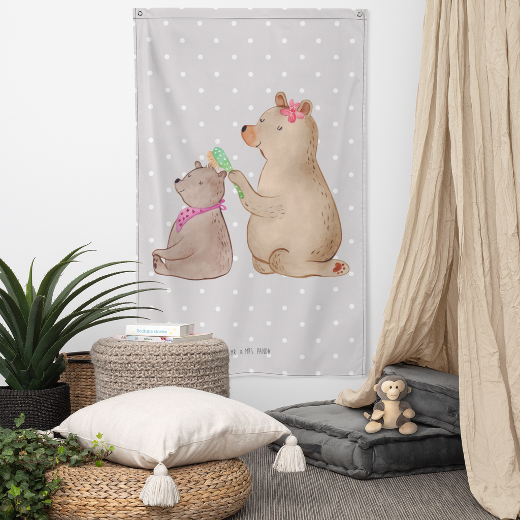 Wandteppich Bär mit Kind Wandbehang, Dekoration, Boho, Wandteppich, Wandtuch, Wanddeko, Tapisserie, Tapestry, Wandbild, Textil-Kunst, Schmuck-Wandbehang, Wand Deko, Kinderzimmer, Kinderzimmer Wand, Kinderzimmer Deko, Kinderzimmer Wanddeko, Familie, Vatertag, Muttertag, Bruder, Schwester, Mama, Papa, Oma, Opa, Geschenk, Mutti, Mutter
