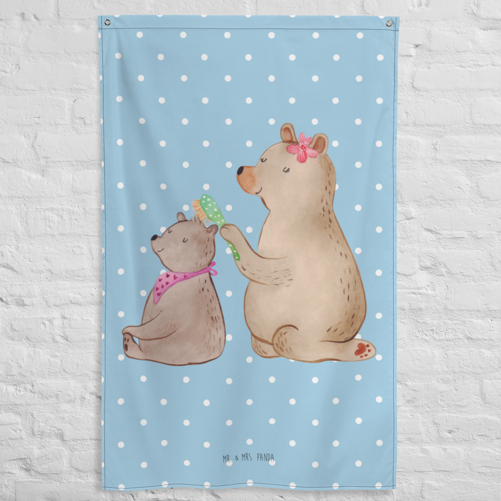 Wandteppich Bär mit Kind Wandbehang, Dekoration, Boho, Wandteppich, Wandtuch, Wanddeko, Tapisserie, Tapestry, Wandbild, Textil-Kunst, Schmuck-Wandbehang, Wand Deko, Kinderzimmer, Kinderzimmer Wand, Kinderzimmer Deko, Kinderzimmer Wanddeko, Familie, Vatertag, Muttertag, Bruder, Schwester, Mama, Papa, Oma, Opa, Geschenk, Mutti, Mutter