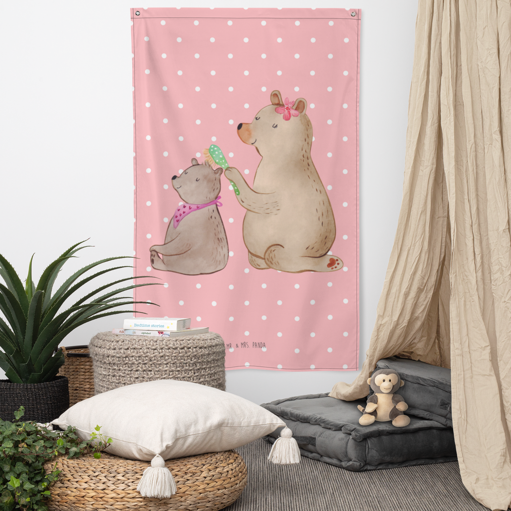 Wandteppich Bär mit Kind Wandbehang, Dekoration, Boho, Wandteppich, Wandtuch, Wanddeko, Tapisserie, Tapestry, Wandbild, Textil-Kunst, Schmuck-Wandbehang, Wand Deko, Kinderzimmer, Kinderzimmer Wand, Kinderzimmer Deko, Kinderzimmer Wanddeko, Familie, Vatertag, Muttertag, Bruder, Schwester, Mama, Papa, Oma, Opa, Geschenk, Mutti, Mutter