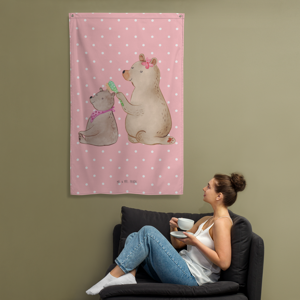 Wandteppich Bär mit Kind Wandbehang, Dekoration, Boho, Wandteppich, Wandtuch, Wanddeko, Tapisserie, Tapestry, Wandbild, Textil-Kunst, Schmuck-Wandbehang, Wand Deko, Kinderzimmer, Kinderzimmer Wand, Kinderzimmer Deko, Kinderzimmer Wanddeko, Familie, Vatertag, Muttertag, Bruder, Schwester, Mama, Papa, Oma, Opa, Geschenk, Mutti, Mutter