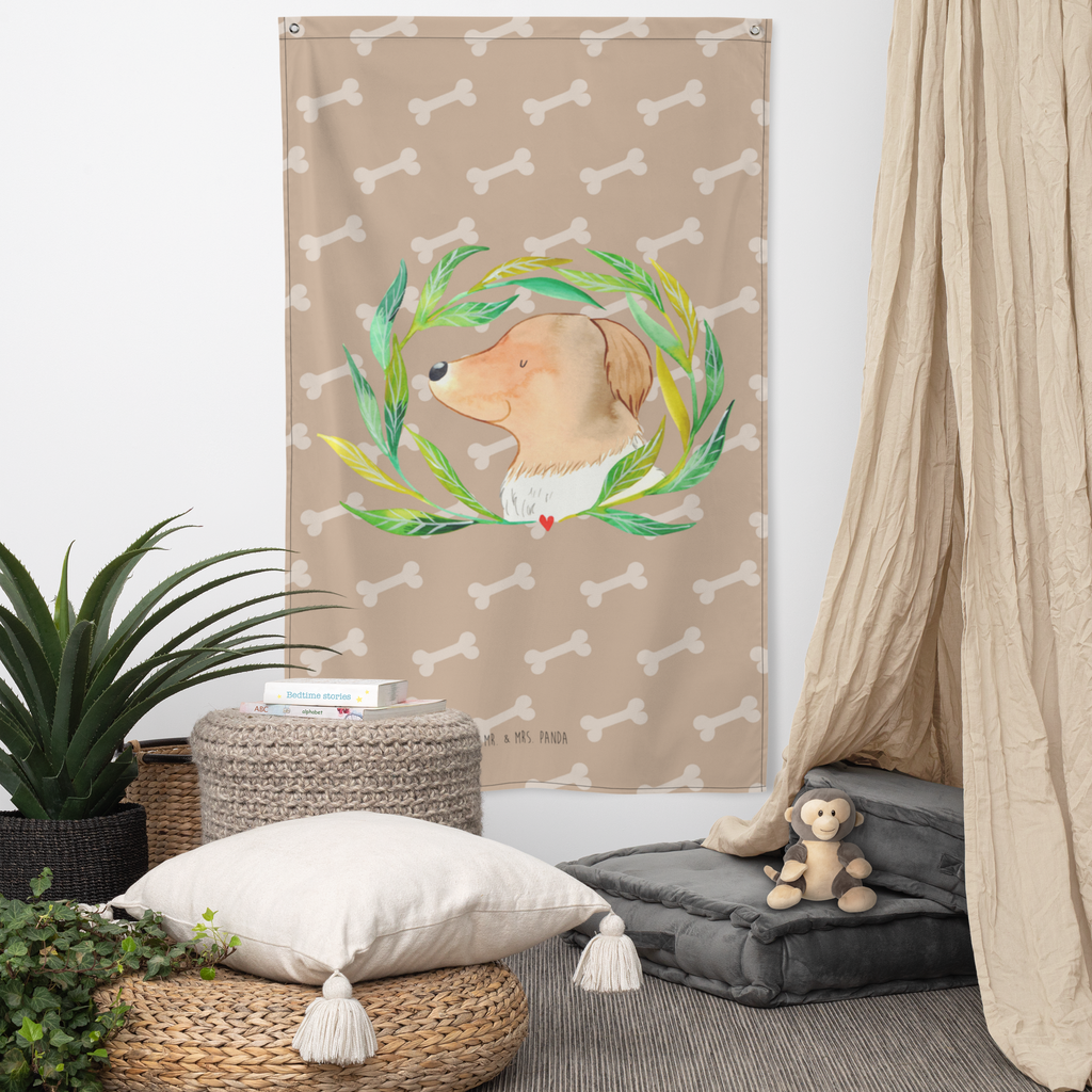 Wandteppich Hund Ranke Wandbehang, Dekoration, Boho, Wandteppich, Wandtuch, Wanddeko, Tapisserie, Tapestry, Wandbild, Textil-Kunst, Schmuck-Wandbehang, Wand Deko, Kinderzimmer, Kinderzimmer Wand, Kinderzimmer Deko, Kinderzimmer Wanddeko, Hund, Hundemotiv, Haustier, Hunderasse, Tierliebhaber, Hundebesitzer, Sprüche, Ranke, Therapie, Selbsttherapie, Hundeliebe, Hundeglück, Hunde