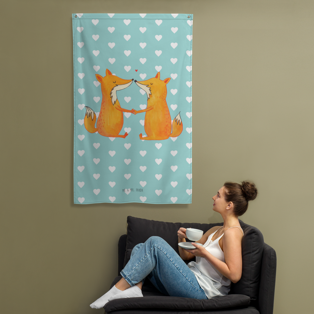 Wandbehang Füchse Liebe Fuchs, Füchse, Fox, Liebe, Liebespaar, Paar, Partner, Freundin, Freund, Ehe, Verlobte, Ehemann, Ehefrau, Liebesbeweis Wandbehang, Dekoration, Boho, Wandteppich, Wandtuch, Wanddeko, Tapisserie, Tapestry  Fuchs