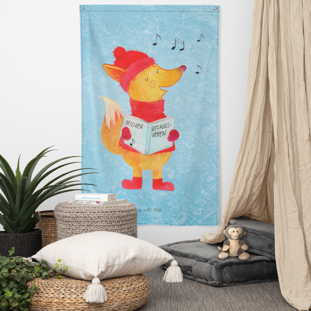 Wandbehang Fuchs Sänger Fuchs, Füchse, Weihnachten, Heiligabend, Winter, Sänger, Geschenk Sänger, Singen, Weihnachtslieder Wandbehang, Dekoration, Boho, Wandteppich, Wandtuch, Wanddeko, Tapisserie, Tapestry  Winter, Weihnachten, Weihnachtsdeko, Nikolaus, Advent, Heiligabend, Wintermotiv