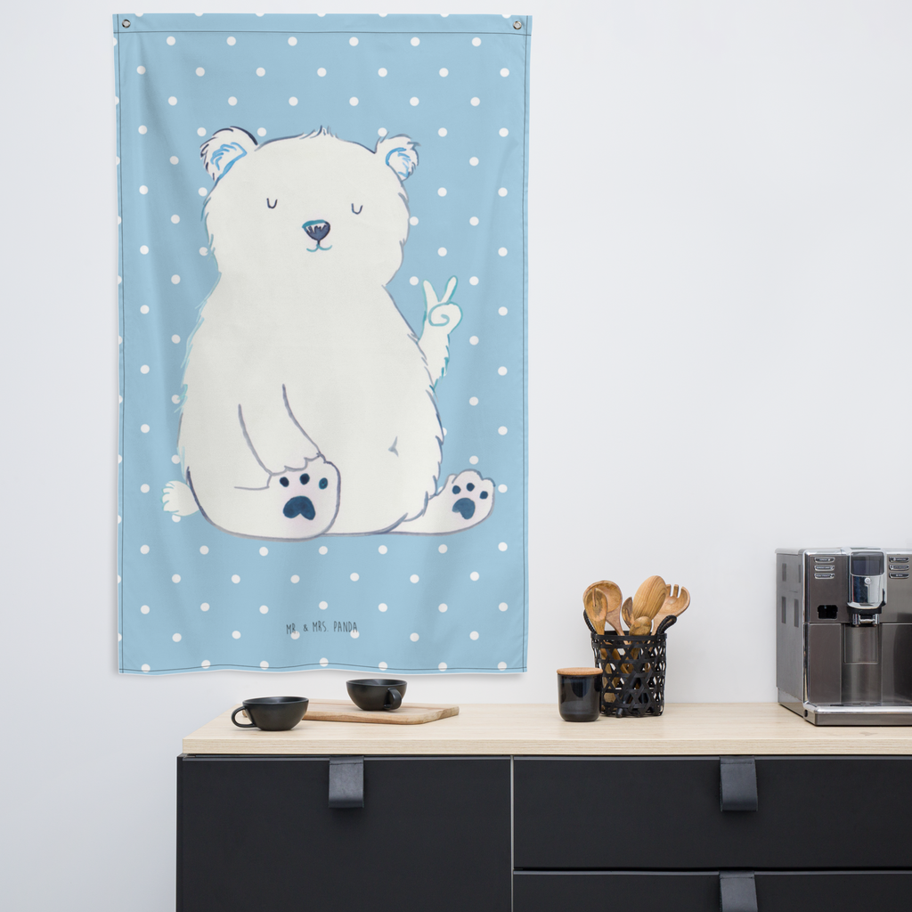 Wandteppich Eisbär Faul Wandbehang, Dekoration, Boho, Wandteppich, Wandtuch, Wanddeko, Tapisserie, Tapestry, Wandbild, Textil-Kunst, Schmuck-Wandbehang, Wand Deko, Kinderzimmer, Kinderzimmer Wand, Kinderzimmer Deko, Kinderzimmer Wanddeko, Bär, Teddy, Teddybär, Eisbär, Nordpol, Faul, Entspannen, Relaxen, Büro, Arbeit, Bürojob, Arbeitsplatz, Homeoffice