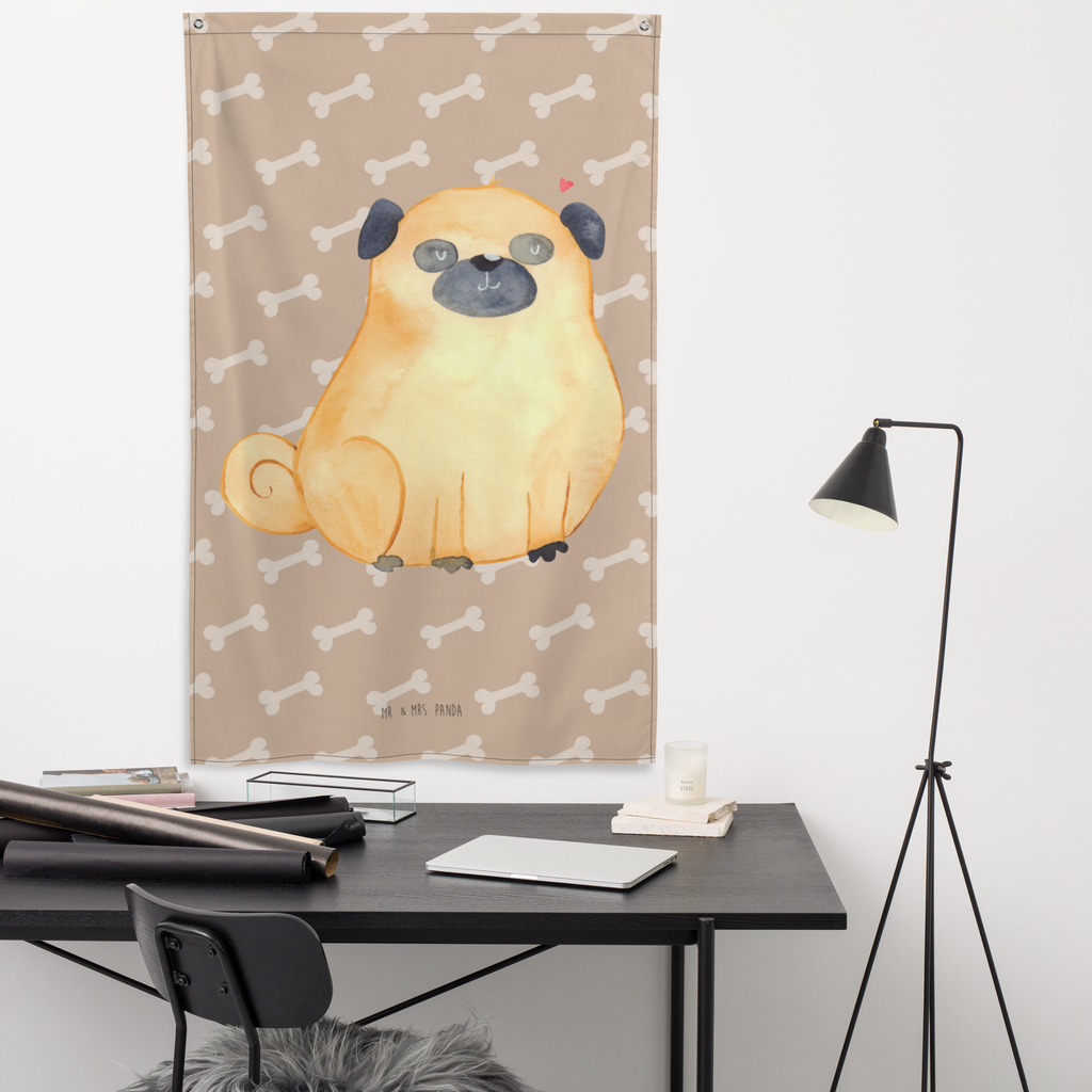 Wandteppich Mops Mops, Hund, Liebe, Hundeliebe,  Wandbehang, Dekoration, Boho, Wandteppich, Wandtuch, Wanddeko, Tapisserie, Tapestry  Hund, Hundemotiv, Haustier, Hunderasse, Tierliebhaber, Hundebesitzer, Sprüche