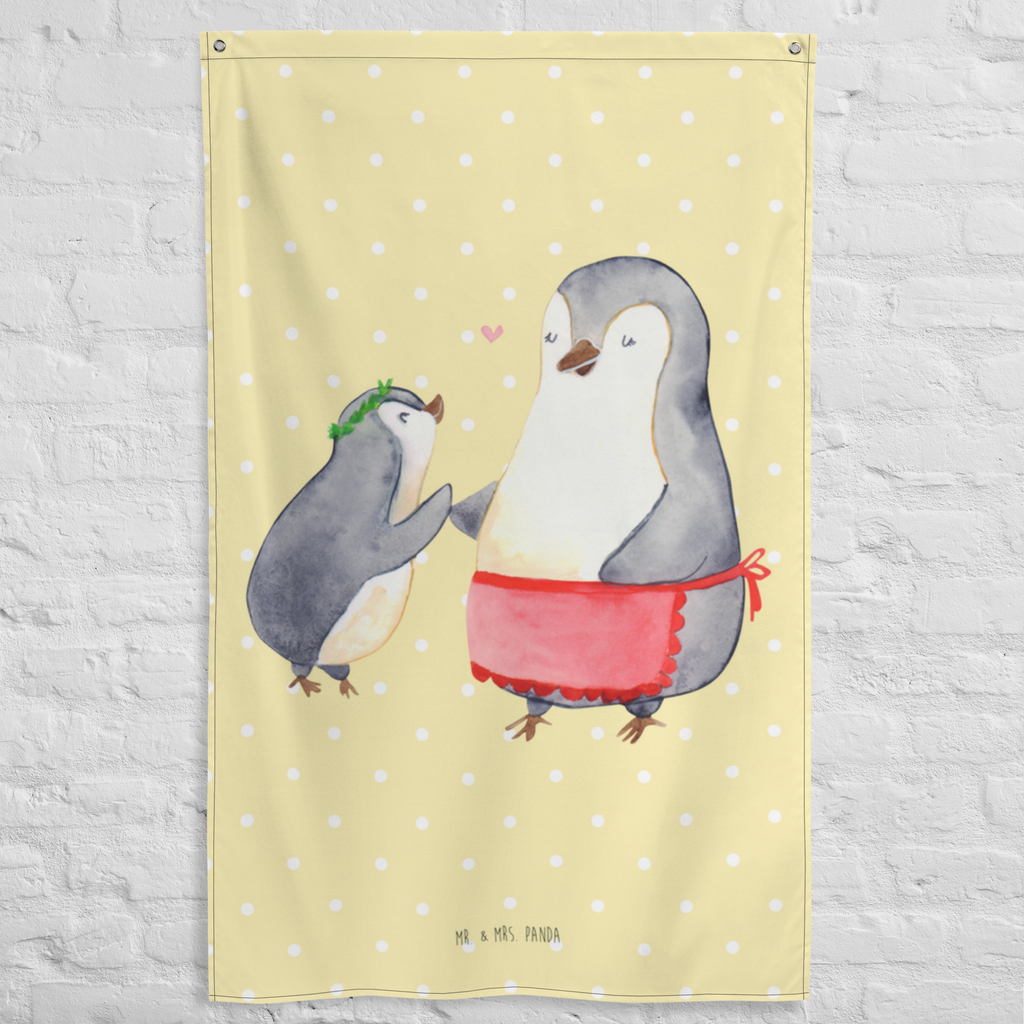 Wandteppich Pinguin mit Kind Wandbehang, Dekoration, Boho, Wandteppich, Wandtuch, Wanddeko, Tapisserie, Tapestry, Wandbild, Textil-Kunst, Schmuck-Wandbehang, Wand Deko, Kinderzimmer, Kinderzimmer Wand, Kinderzimmer Deko, Kinderzimmer Wanddeko, Familie, Vatertag, Muttertag, Bruder, Schwester, Mama, Papa, Oma, Opa, Geschenk, Mami, Mutti, Mutter, Geburststag