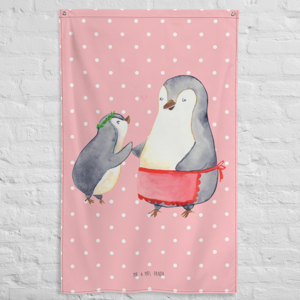 Wandteppich Pinguin mit Kind Wandbehang, Dekoration, Boho, Wandteppich, Wandtuch, Wanddeko, Tapisserie, Tapestry, Wandbild, Textil-Kunst, Schmuck-Wandbehang, Wand Deko, Kinderzimmer, Kinderzimmer Wand, Kinderzimmer Deko, Kinderzimmer Wanddeko, Familie, Vatertag, Muttertag, Bruder, Schwester, Mama, Papa, Oma, Opa, Geschenk, Mami, Mutti, Mutter, Geburststag