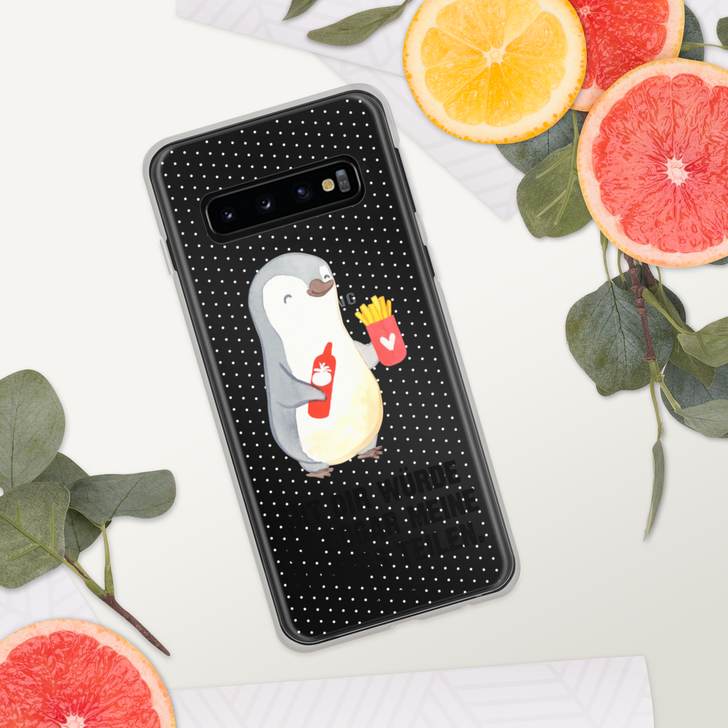 Handyhülle Pinguin Pommes Valentinstag, Geschenk für Frauen, Liebesgeschenk, Jahrestag, Hochzeitstag, Mitbringsel, Geschenk für Freundin, Geschenk für Partner, Freund, Liebesbeweis, für Männer, für Ehemann Handyhülle, Handycover, Transparente Handyhülle, Flexible Handyhülle, Handyschutz, Transparent, Durchsichtig, Schutzhülle für Handy, Stilvolle Handyhülle, Robuste Handyhülle, Schutz vor Kratzern, Schützende Handyhülle  Liebe,  Partner, Freund, Freundin, Ehemann, Ehefrau, Heiraten, Verlobung, Heiratsantrag, Liebesgeschenk, Jahrestag, Hocheitstag