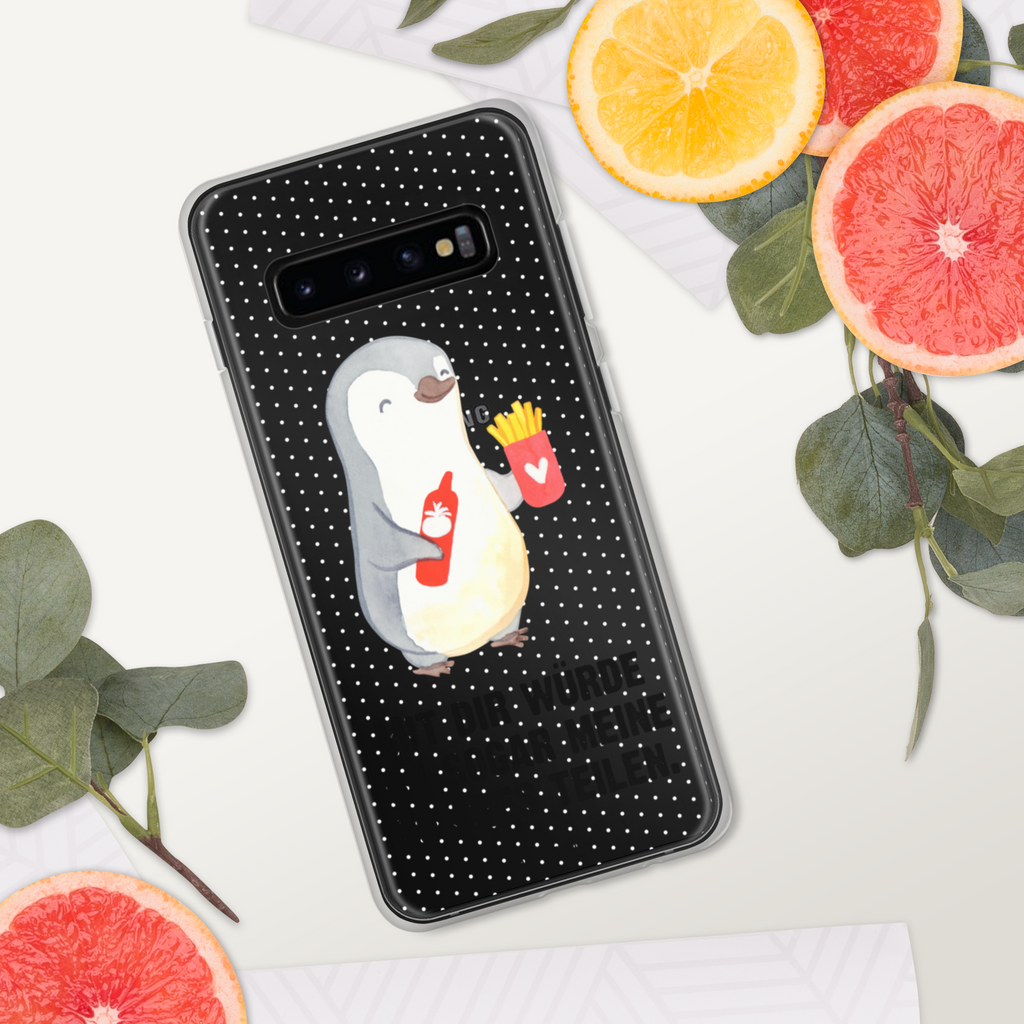 Handyhülle Pinguin Pommes Valentinstag, Geschenk für Frauen, Liebesgeschenk, Jahrestag, Hochzeitstag, Mitbringsel, Geschenk für Freundin, Geschenk für Partner, Freund, Liebesbeweis, für Männer, für Ehemann Handyhülle, Handycover, Transparente Handyhülle, Flexible Handyhülle, Handyschutz, Transparent, Durchsichtig, Schutzhülle für Handy, Stilvolle Handyhülle, Robuste Handyhülle, Schutz vor Kratzern, Schützende Handyhülle  Liebe,  Partner, Freund, Freundin, Ehemann, Ehefrau, Heiraten, Verlobung, Heiratsantrag, Liebesgeschenk, Jahrestag, Hocheitstag