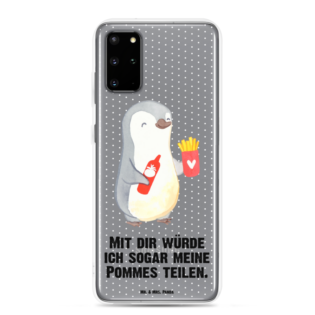 Handyhülle Pinguin Pommes Valentinstag, Geschenk für Frauen, Liebesgeschenk, Jahrestag, Hochzeitstag, Mitbringsel, Geschenk für Freundin, Geschenk für Partner, Freund, Liebesbeweis, für Männer, für Ehemann Handyhülle, Handycover, Transparente Handyhülle, Flexible Handyhülle, Handyschutz, Transparent, Durchsichtig, Schutzhülle für Handy, Stilvolle Handyhülle, Robuste Handyhülle, Schutz vor Kratzern, Schützende Handyhülle  Liebe,  Partner, Freund, Freundin, Ehemann, Ehefrau, Heiraten, Verlobung, Heiratsantrag, Liebesgeschenk, Jahrestag, Hocheitstag