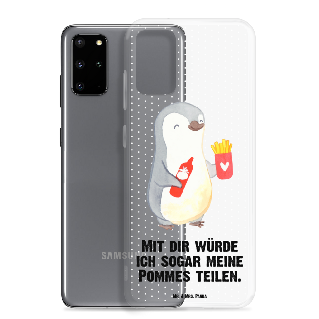 Handyhülle Pinguin Pommes Valentinstag, Geschenk für Frauen, Liebesgeschenk, Jahrestag, Hochzeitstag, Mitbringsel, Geschenk für Freundin, Geschenk für Partner, Freund, Liebesbeweis, für Männer, für Ehemann Handyhülle, Handycover, Transparente Handyhülle, Flexible Handyhülle, Handyschutz, Transparent, Durchsichtig, Schutzhülle für Handy, Stilvolle Handyhülle, Robuste Handyhülle, Schutz vor Kratzern, Schützende Handyhülle  Liebe,  Partner, Freund, Freundin, Ehemann, Ehefrau, Heiraten, Verlobung, Heiratsantrag, Liebesgeschenk, Jahrestag, Hocheitstag