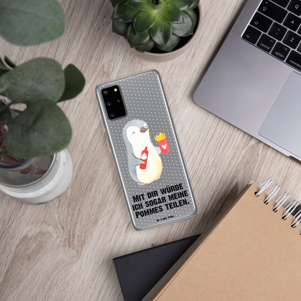 Handyhülle Pinguin Pommes Valentinstag, Geschenk für Frauen, Liebesgeschenk, Jahrestag, Hochzeitstag, Mitbringsel, Geschenk für Freundin, Geschenk für Partner, Freund, Liebesbeweis, für Männer, für Ehemann Handyhülle, Handycover, Transparente Handyhülle, Flexible Handyhülle, Handyschutz, Transparent, Durchsichtig, Schutzhülle für Handy, Stilvolle Handyhülle, Robuste Handyhülle, Schutz vor Kratzern, Schützende Handyhülle  Liebe,  Partner, Freund, Freundin, Ehemann, Ehefrau, Heiraten, Verlobung, Heiratsantrag, Liebesgeschenk, Jahrestag, Hocheitstag
