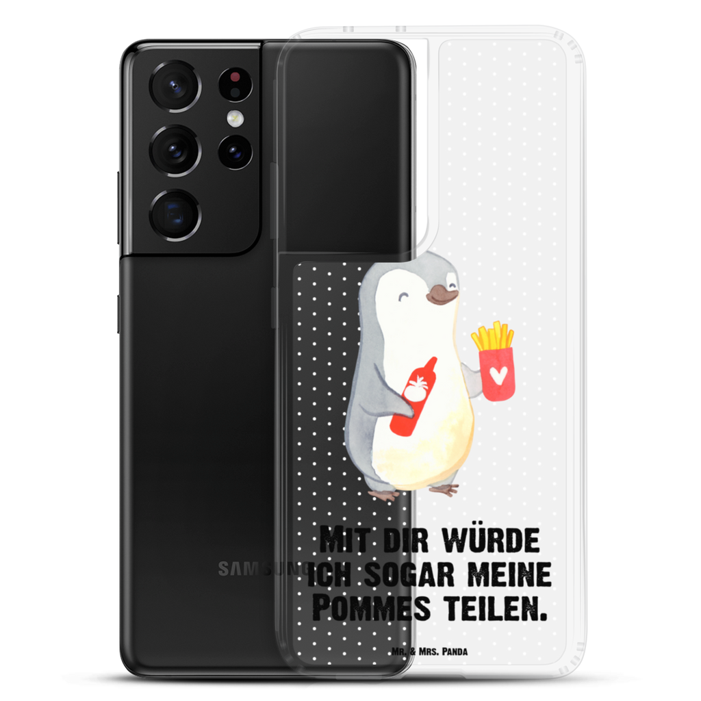 Handyhülle Pinguin Pommes Valentinstag, Geschenk für Frauen, Liebesgeschenk, Jahrestag, Hochzeitstag, Mitbringsel, Geschenk für Freundin, Geschenk für Partner, Freund, Liebesbeweis, für Männer, für Ehemann Handyhülle, Handycover, Transparente Handyhülle, Flexible Handyhülle, Handyschutz, Transparent, Durchsichtig, Schutzhülle für Handy, Stilvolle Handyhülle, Robuste Handyhülle, Schutz vor Kratzern, Schützende Handyhülle  Liebe,  Partner, Freund, Freundin, Ehemann, Ehefrau, Heiraten, Verlobung, Heiratsantrag, Liebesgeschenk, Jahrestag, Hocheitstag