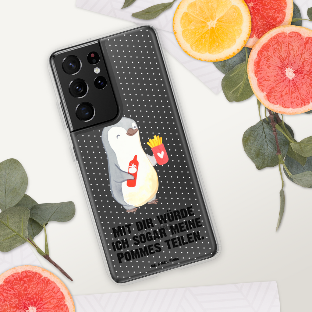 Handyhülle Pinguin Pommes Valentinstag, Geschenk für Frauen, Liebesgeschenk, Jahrestag, Hochzeitstag, Mitbringsel, Geschenk für Freundin, Geschenk für Partner, Freund, Liebesbeweis, für Männer, für Ehemann Handyhülle, Handycover, Transparente Handyhülle, Flexible Handyhülle, Handyschutz, Transparent, Durchsichtig, Schutzhülle für Handy, Stilvolle Handyhülle, Robuste Handyhülle, Schutz vor Kratzern, Schützende Handyhülle  Liebe,  Partner, Freund, Freundin, Ehemann, Ehefrau, Heiraten, Verlobung, Heiratsantrag, Liebesgeschenk, Jahrestag, Hocheitstag