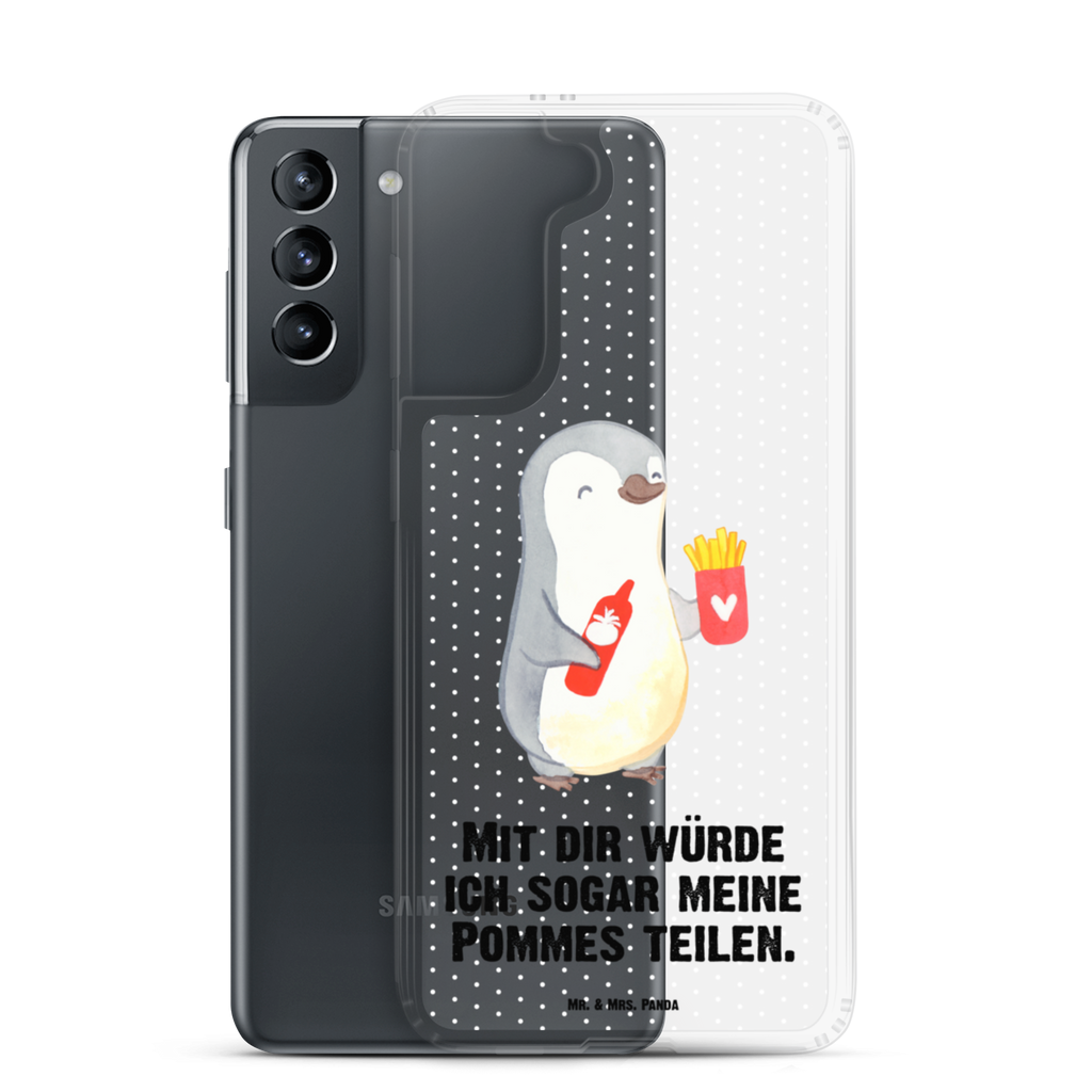 Handyhülle Pinguin Pommes Valentinstag, Geschenk für Frauen, Liebesgeschenk, Jahrestag, Hochzeitstag, Mitbringsel, Geschenk für Freundin, Geschenk für Partner, Freund, Liebesbeweis, für Männer, für Ehemann Handyhülle, Handycover, Transparente Handyhülle, Flexible Handyhülle, Handyschutz, Transparent, Durchsichtig, Schutzhülle für Handy, Stilvolle Handyhülle, Robuste Handyhülle, Schutz vor Kratzern, Schützende Handyhülle  Liebe,  Partner, Freund, Freundin, Ehemann, Ehefrau, Heiraten, Verlobung, Heiratsantrag, Liebesgeschenk, Jahrestag, Hocheitstag