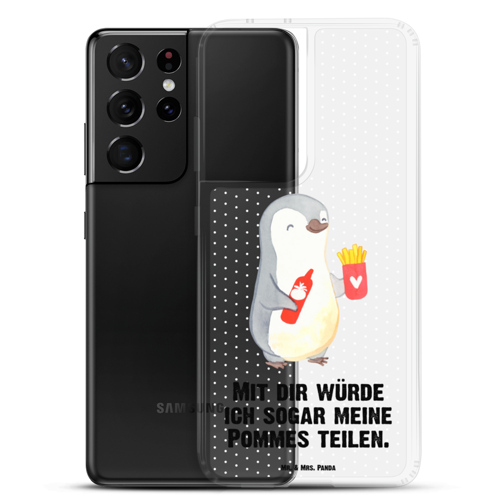 Handyhülle Pinguin Pommes Valentinstag, Geschenk für Frauen, Liebesgeschenk, Jahrestag, Hochzeitstag, Mitbringsel, Geschenk für Freundin, Geschenk für Partner, Freund, Liebesbeweis, für Männer, für Ehemann Handyhülle, Handycover, Transparente Handyhülle, Flexible Handyhülle, Handyschutz, Transparent, Durchsichtig, Schutzhülle für Handy, Stilvolle Handyhülle, Robuste Handyhülle, Schutz vor Kratzern, Schützende Handyhülle  Liebe,  Partner, Freund, Freundin, Ehemann, Ehefrau, Heiraten, Verlobung, Heiratsantrag, Liebesgeschenk, Jahrestag, Hocheitstag