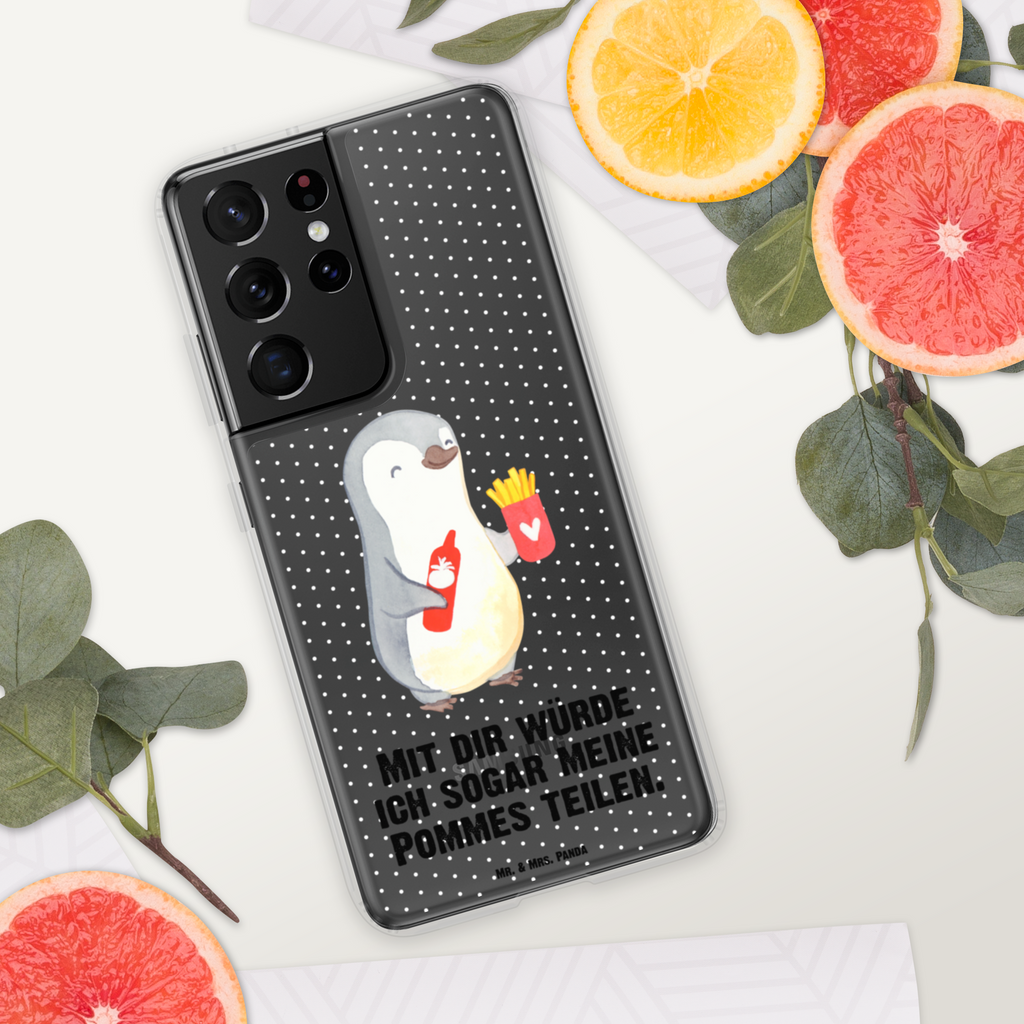 Handyhülle Pinguin Pommes Valentinstag, Geschenk für Frauen, Liebesgeschenk, Jahrestag, Hochzeitstag, Mitbringsel, Geschenk für Freundin, Geschenk für Partner, Freund, Liebesbeweis, für Männer, für Ehemann Handyhülle, Handycover, Transparente Handyhülle, Flexible Handyhülle, Handyschutz, Transparent, Durchsichtig, Schutzhülle für Handy, Stilvolle Handyhülle, Robuste Handyhülle, Schutz vor Kratzern, Schützende Handyhülle  Liebe,  Partner, Freund, Freundin, Ehemann, Ehefrau, Heiraten, Verlobung, Heiratsantrag, Liebesgeschenk, Jahrestag, Hocheitstag