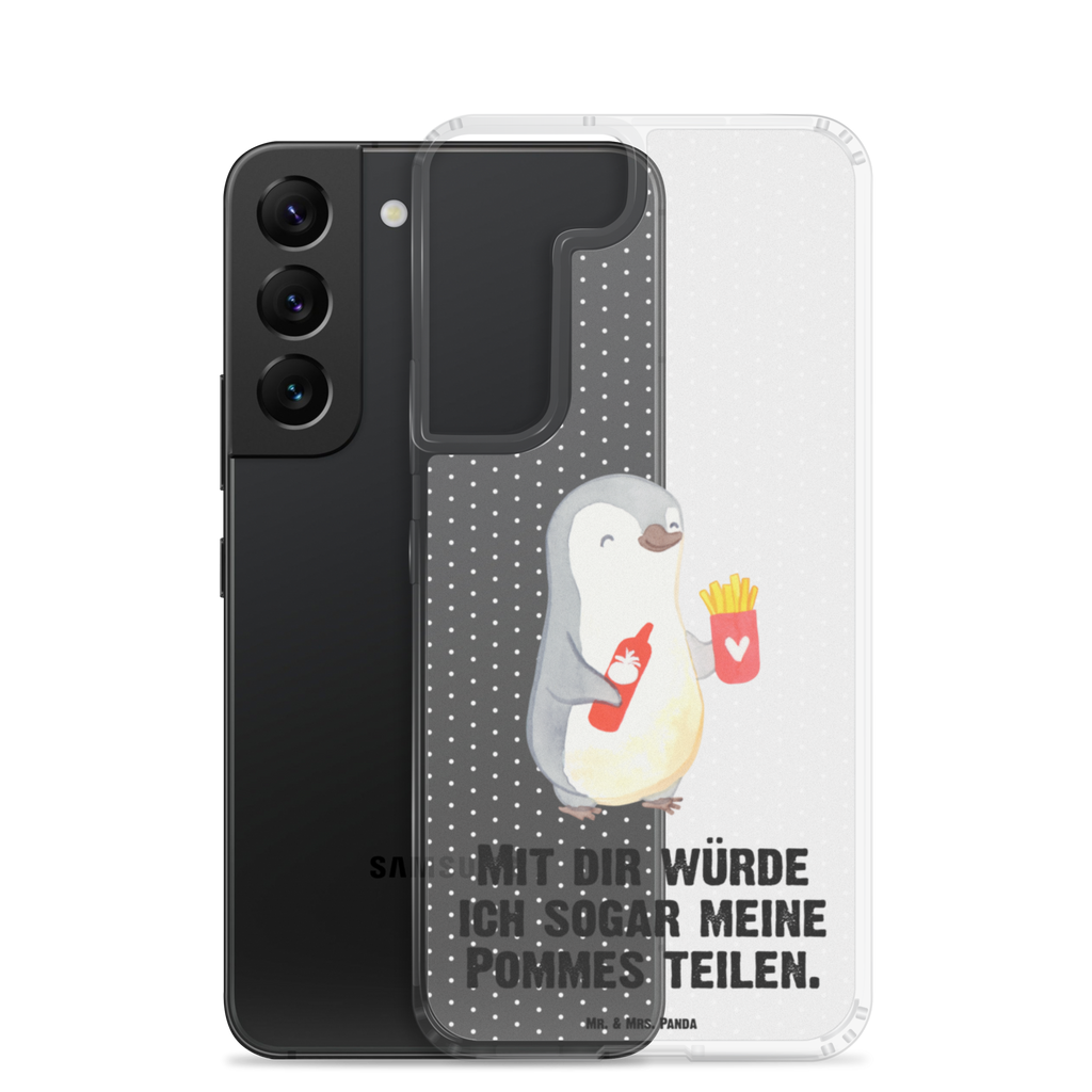 Handyhülle Pinguin Pommes Valentinstag, Geschenk für Frauen, Liebesgeschenk, Jahrestag, Hochzeitstag, Mitbringsel, Geschenk für Freundin, Geschenk für Partner, Freund, Liebesbeweis, für Männer, für Ehemann Handyhülle, Handycover, Transparente Handyhülle, Flexible Handyhülle, Handyschutz, Transparent, Durchsichtig, Schutzhülle für Handy, Stilvolle Handyhülle, Robuste Handyhülle, Schutz vor Kratzern, Schützende Handyhülle  Liebe,  Partner, Freund, Freundin, Ehemann, Ehefrau, Heiraten, Verlobung, Heiratsantrag, Liebesgeschenk, Jahrestag, Hocheitstag