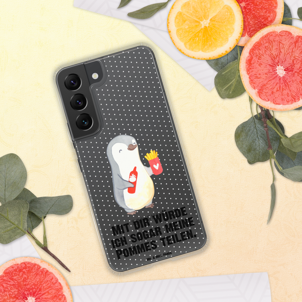 Handyhülle Pinguin Pommes Valentinstag, Geschenk für Frauen, Liebesgeschenk, Jahrestag, Hochzeitstag, Mitbringsel, Geschenk für Freundin, Geschenk für Partner, Freund, Liebesbeweis, für Männer, für Ehemann Handyhülle, Handycover, Transparente Handyhülle, Flexible Handyhülle, Handyschutz, Transparent, Durchsichtig, Schutzhülle für Handy, Stilvolle Handyhülle, Robuste Handyhülle, Schutz vor Kratzern, Schützende Handyhülle  Liebe,  Partner, Freund, Freundin, Ehemann, Ehefrau, Heiraten, Verlobung, Heiratsantrag, Liebesgeschenk, Jahrestag, Hocheitstag