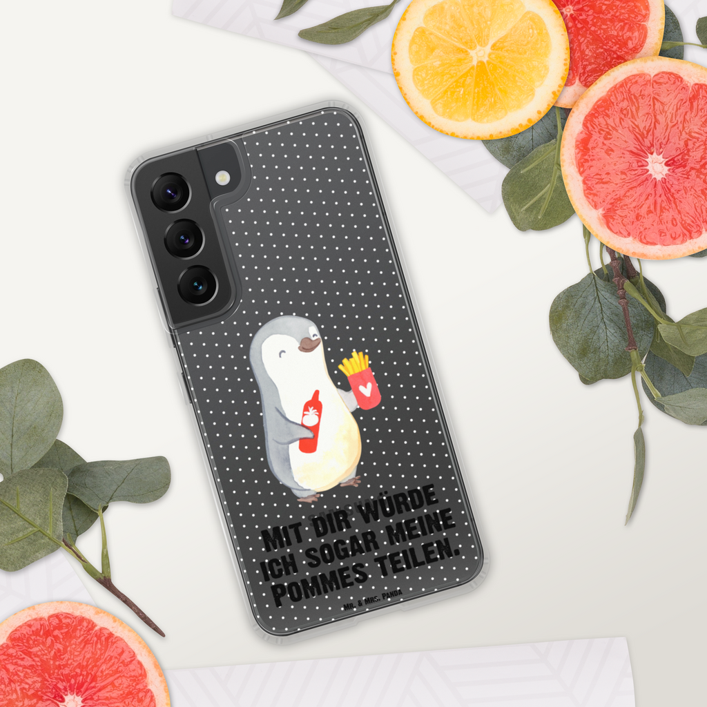 Handyhülle Pinguin Pommes Valentinstag, Geschenk für Frauen, Liebesgeschenk, Jahrestag, Hochzeitstag, Mitbringsel, Geschenk für Freundin, Geschenk für Partner, Freund, Liebesbeweis, für Männer, für Ehemann Handyhülle, Handycover, Transparente Handyhülle, Flexible Handyhülle, Handyschutz, Transparent, Durchsichtig, Schutzhülle für Handy, Stilvolle Handyhülle, Robuste Handyhülle, Schutz vor Kratzern, Schützende Handyhülle  Liebe,  Partner, Freund, Freundin, Ehemann, Ehefrau, Heiraten, Verlobung, Heiratsantrag, Liebesgeschenk, Jahrestag, Hocheitstag