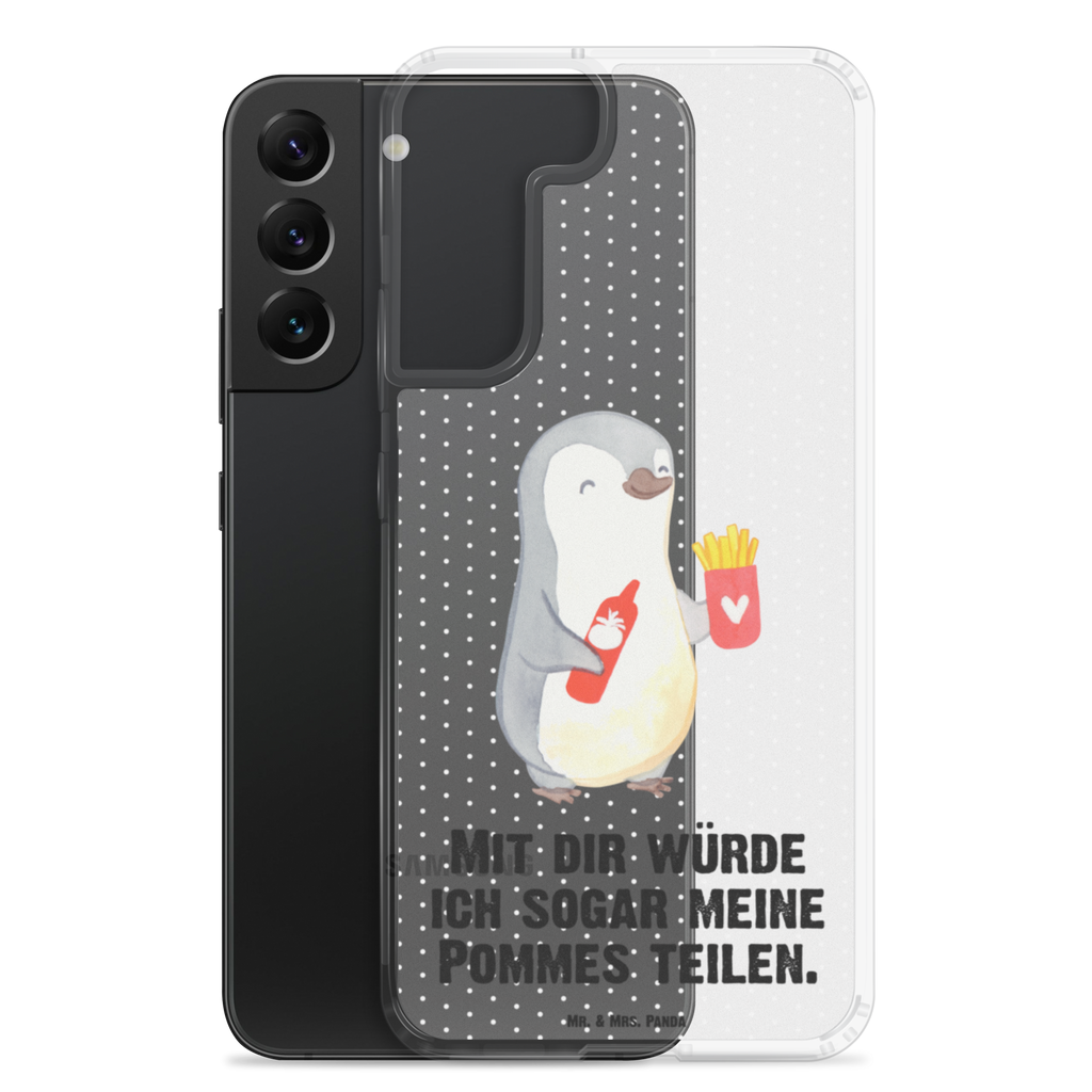 Handyhülle Pinguin Pommes Valentinstag, Geschenk für Frauen, Liebesgeschenk, Jahrestag, Hochzeitstag, Mitbringsel, Geschenk für Freundin, Geschenk für Partner, Freund, Liebesbeweis, für Männer, für Ehemann Handyhülle, Handycover, Transparente Handyhülle, Flexible Handyhülle, Handyschutz, Transparent, Durchsichtig, Schutzhülle für Handy, Stilvolle Handyhülle, Robuste Handyhülle, Schutz vor Kratzern, Schützende Handyhülle  Liebe,  Partner, Freund, Freundin, Ehemann, Ehefrau, Heiraten, Verlobung, Heiratsantrag, Liebesgeschenk, Jahrestag, Hocheitstag