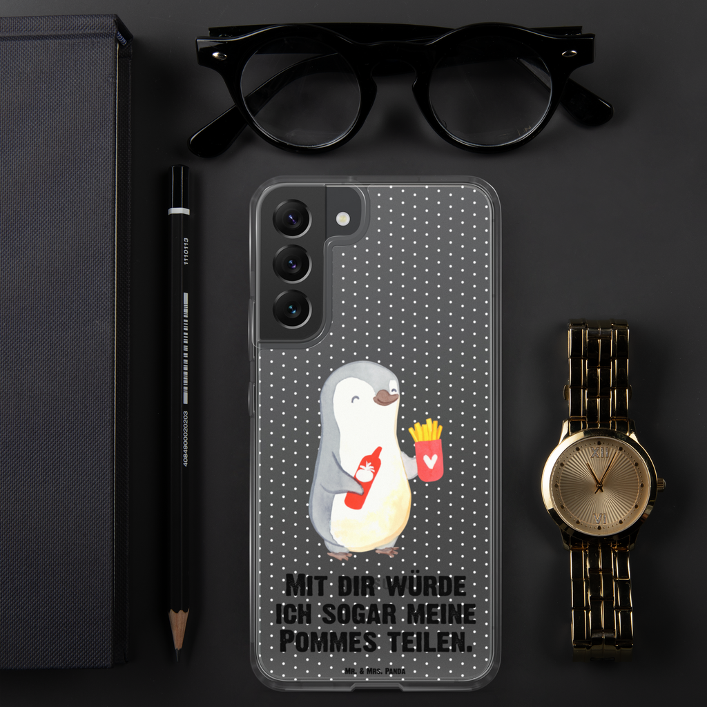 Handyhülle Pinguin Pommes Valentinstag, Geschenk für Frauen, Liebesgeschenk, Jahrestag, Hochzeitstag, Mitbringsel, Geschenk für Freundin, Geschenk für Partner, Freund, Liebesbeweis, für Männer, für Ehemann Handyhülle, Handycover, Transparente Handyhülle, Flexible Handyhülle, Handyschutz, Transparent, Durchsichtig, Schutzhülle für Handy, Stilvolle Handyhülle, Robuste Handyhülle, Schutz vor Kratzern, Schützende Handyhülle  Liebe,  Partner, Freund, Freundin, Ehemann, Ehefrau, Heiraten, Verlobung, Heiratsantrag, Liebesgeschenk, Jahrestag, Hocheitstag