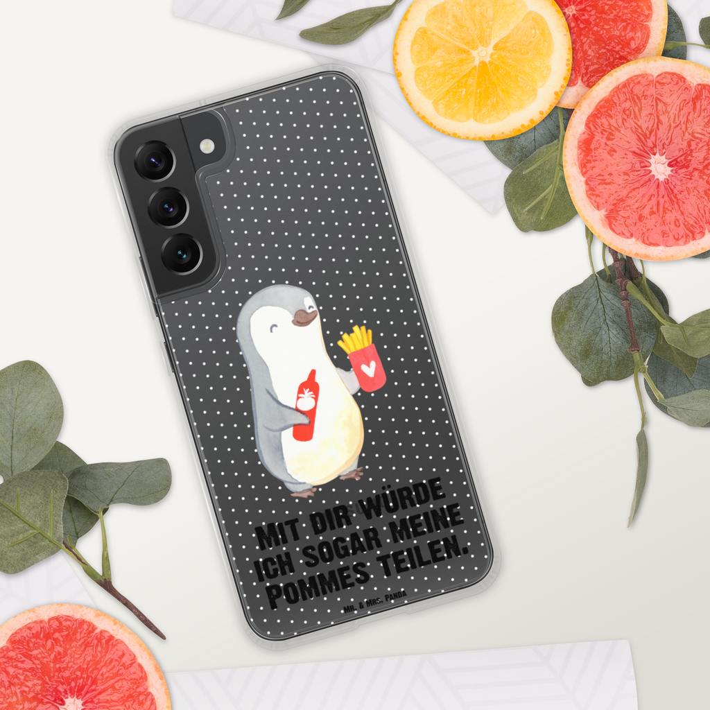 Handyhülle Pinguin Pommes Valentinstag, Geschenk für Frauen, Liebesgeschenk, Jahrestag, Hochzeitstag, Mitbringsel, Geschenk für Freundin, Geschenk für Partner, Freund, Liebesbeweis, für Männer, für Ehemann Handyhülle, Handycover, Transparente Handyhülle, Flexible Handyhülle, Handyschutz, Transparent, Durchsichtig, Schutzhülle für Handy, Stilvolle Handyhülle, Robuste Handyhülle, Schutz vor Kratzern, Schützende Handyhülle  Liebe,  Partner, Freund, Freundin, Ehemann, Ehefrau, Heiraten, Verlobung, Heiratsantrag, Liebesgeschenk, Jahrestag, Hocheitstag
