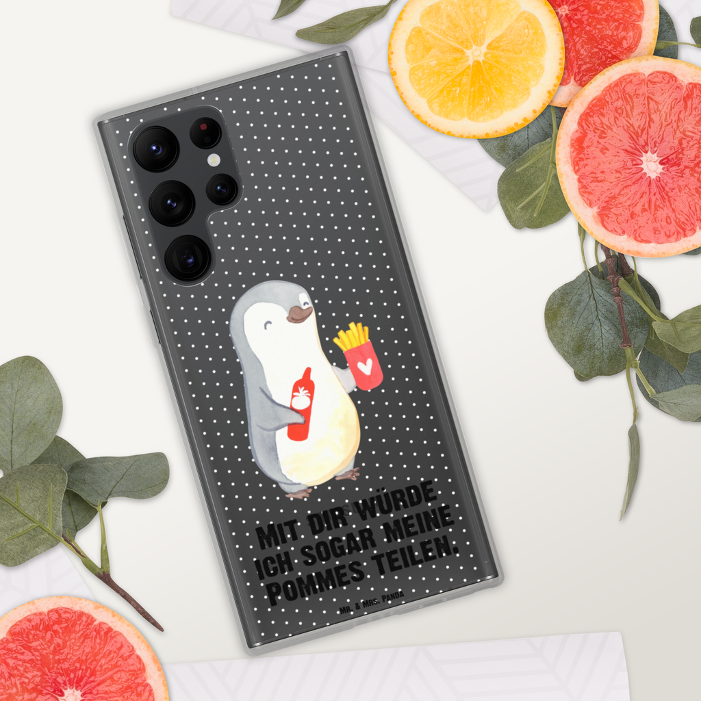 Handyhülle Pinguin Pommes Valentinstag, Geschenk für Frauen, Liebesgeschenk, Jahrestag, Hochzeitstag, Mitbringsel, Geschenk für Freundin, Geschenk für Partner, Freund, Liebesbeweis, für Männer, für Ehemann Handyhülle, Handycover, Transparente Handyhülle, Flexible Handyhülle, Handyschutz, Transparent, Durchsichtig, Schutzhülle für Handy, Stilvolle Handyhülle, Robuste Handyhülle, Schutz vor Kratzern, Schützende Handyhülle  Liebe,  Partner, Freund, Freundin, Ehemann, Ehefrau, Heiraten, Verlobung, Heiratsantrag, Liebesgeschenk, Jahrestag, Hocheitstag