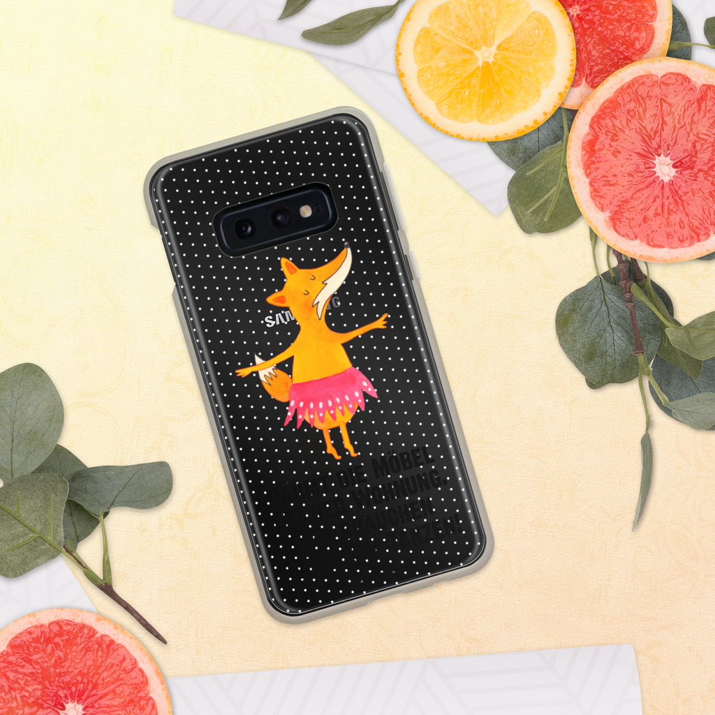 Handyhülle Fuchs Ballerina Fuchs, Fuchs Spruch, Füchse, Füchsin, Ballerina, Ballett, Tänzerin, Tanzen, Party, Einladung, Geburtstag Handyhülle, Handycover, Transparente Handyhülle, Flexible Handyhülle, Handyschutz, Transparent, Durchsichtig, Schutzhülle für Handy, Stilvolle Handyhülle, Robuste Handyhülle, Schutz vor Kratzern, Schützende Handyhülle  Fuchs