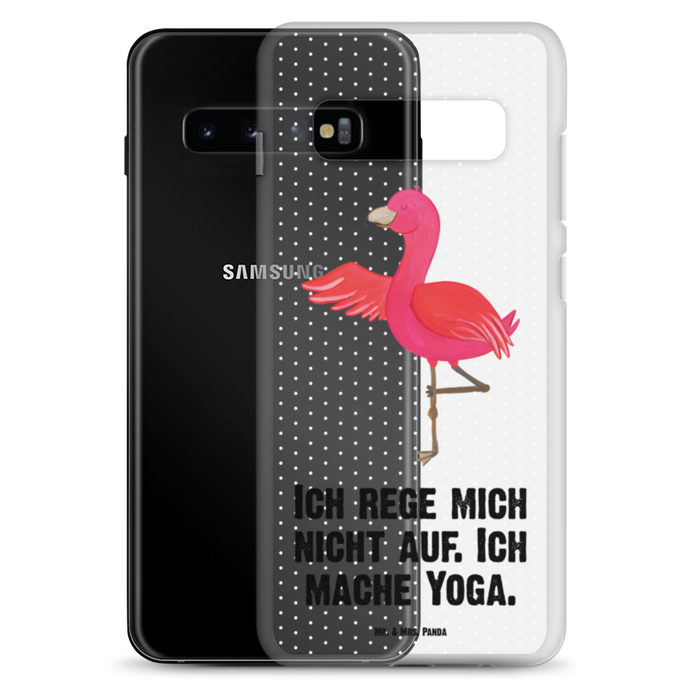 Handyhülle Flamingo Yoga Flamingo, Vogel, Yoga, Namaste, Achtsamkeit, Yoga-Übung, Entspannung, Ärger, Aufregen, Tiefenentspannung Handyhülle, Handycover, Transparente Handyhülle, Flexible Handyhülle, Handyschutz, Transparent, Durchsichtig, Schutzhülle für Handy, Stilvolle Handyhülle, Robuste Handyhülle, Schutz vor Kratzern, Schützende Handyhülle  Flamingo