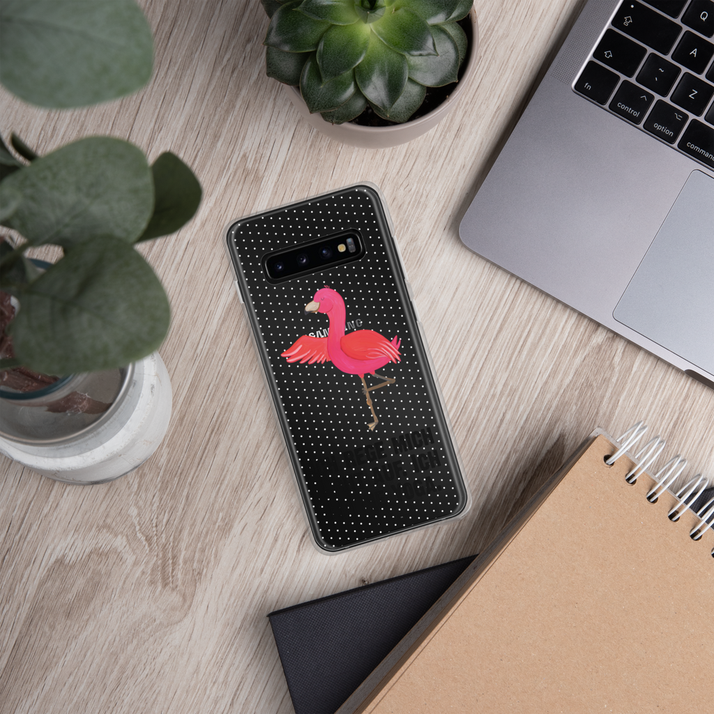 Handyhülle Flamingo Yoga Flamingo, Vogel, Yoga, Namaste, Achtsamkeit, Yoga-Übung, Entspannung, Ärger, Aufregen, Tiefenentspannung Handyhülle, Handycover, Transparente Handyhülle, Flexible Handyhülle, Handyschutz, Transparent, Durchsichtig, Schutzhülle für Handy, Stilvolle Handyhülle, Robuste Handyhülle, Schutz vor Kratzern, Schützende Handyhülle  Flamingo
