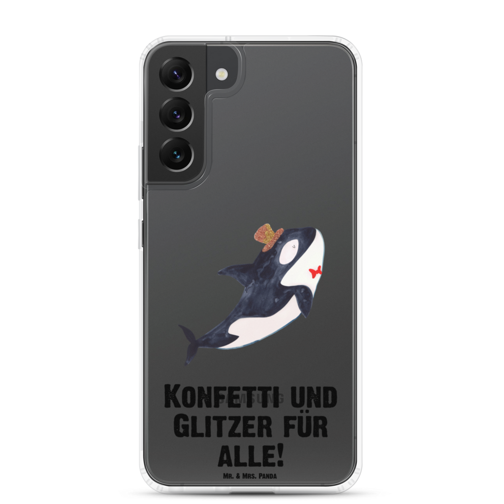 Handyhülle Orca Zylinder Narwal, Glitter, Konfetti, Glitzer, Geburtstag, Feier, Fete, Fest, Glückwunsch, Orca Handyhülle, Handycover, Transparente Handyhülle, Flexible Handyhülle, Handyschutz, Transparent, Durchsichtig, Schutzhülle für Handy, Stilvolle Handyhülle, Robuste Handyhülle, Schutz vor Kratzern, Schützende Handyhülle  Meerestiere, Meer, Urlaub