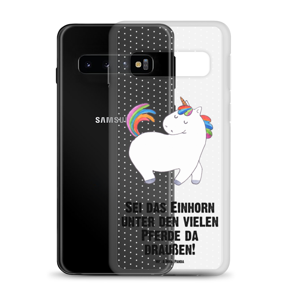 Handyhülle Einhorn stolzierend Einhorn, Einhörner, Unicorn, stolz, anders, bunt, Pferd, Reiter, Reiten, Freundin, Geschenk Handyhülle, Handycover, Transparente Handyhülle, Flexible Handyhülle, Handyschutz, Transparent, Durchsichtig, Schutzhülle für Handy, Stilvolle Handyhülle, Robuste Handyhülle, Schutz vor Kratzern, Schützende Handyhülle  Einhorn, Einhörner, Einhorn Deko, Pegasus, Unicorn