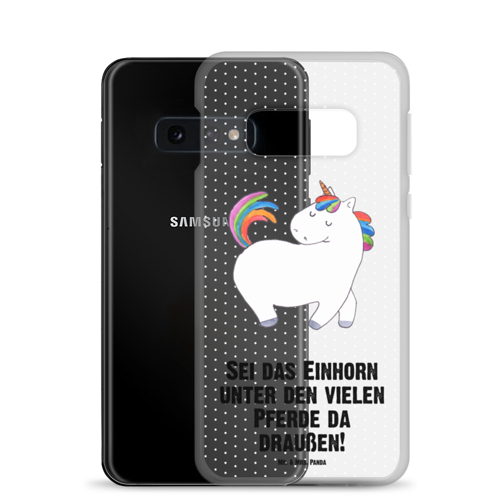 Handyhülle Einhorn stolzierend Einhorn, Einhörner, Unicorn, stolz, anders, bunt, Pferd, Reiter, Reiten, Freundin, Geschenk Handyhülle, Handycover, Transparente Handyhülle, Flexible Handyhülle, Handyschutz, Transparent, Durchsichtig, Schutzhülle für Handy, Stilvolle Handyhülle, Robuste Handyhülle, Schutz vor Kratzern, Schützende Handyhülle  Einhorn, Einhörner, Einhorn Deko, Pegasus, Unicorn