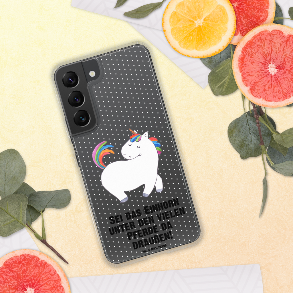Handyhülle Einhorn stolzierend Einhorn, Einhörner, Unicorn, stolz, anders, bunt, Pferd, Reiter, Reiten, Freundin, Geschenk Handyhülle, Handycover, Transparente Handyhülle, Flexible Handyhülle, Handyschutz, Transparent, Durchsichtig, Schutzhülle für Handy, Stilvolle Handyhülle, Robuste Handyhülle, Schutz vor Kratzern, Schützende Handyhülle  Einhorn, Einhörner, Einhorn Deko, Pegasus, Unicorn