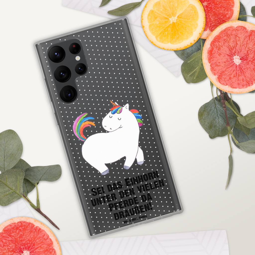 Handyhülle Einhorn stolzierend Einhorn, Einhörner, Unicorn, stolz, anders, bunt, Pferd, Reiter, Reiten, Freundin, Geschenk Handyhülle, Handycover, Transparente Handyhülle, Flexible Handyhülle, Handyschutz, Transparent, Durchsichtig, Schutzhülle für Handy, Stilvolle Handyhülle, Robuste Handyhülle, Schutz vor Kratzern, Schützende Handyhülle  Einhorn, Einhörner, Einhorn Deko, Pegasus, Unicorn