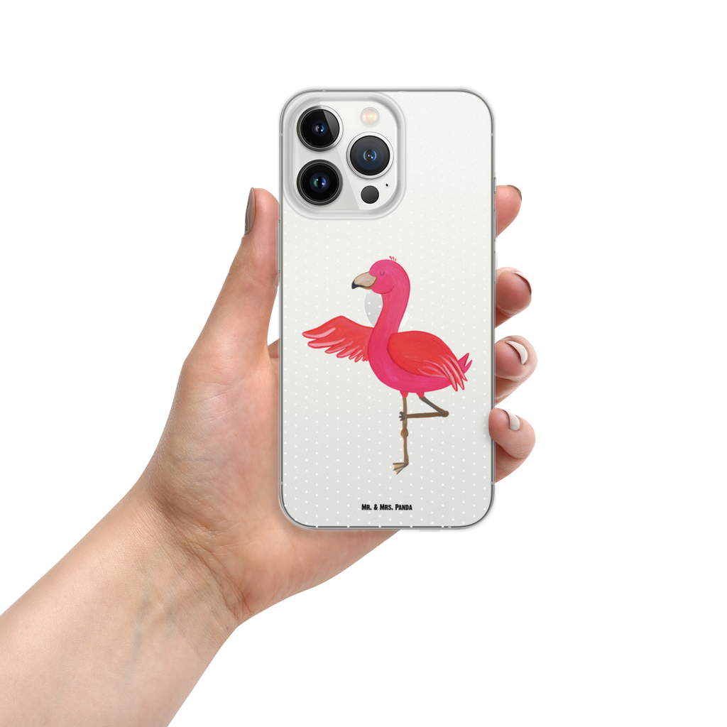 Handyhülle Flamingo Yoga Flamingo, Vogel, Yoga, Namaste, Achtsamkeit, Yoga-Übung, Entspannung, Ärger, Aufregen, Tiefenentspannung Handyhülle, Handycover, Transparente Handyhülle, Flexible Handyhülle, Handyschutz, Transparent, Durchsichtig, Schutzhülle für Handy, Stilvolle Handyhülle, Robuste Handyhülle, Schutz vor Kratzern, Schützende Handyhülle  Flamingo
