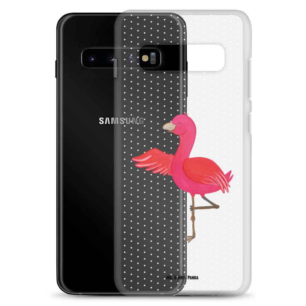 Handyhülle Flamingo Yoga Flamingo, Vogel, Yoga, Namaste, Achtsamkeit, Yoga-Übung, Entspannung, Ärger, Aufregen, Tiefenentspannung Handyhülle, Handycover, Transparente Handyhülle, Flexible Handyhülle, Handyschutz, Transparent, Durchsichtig, Schutzhülle für Handy, Stilvolle Handyhülle, Robuste Handyhülle, Schutz vor Kratzern, Schützende Handyhülle  Flamingo