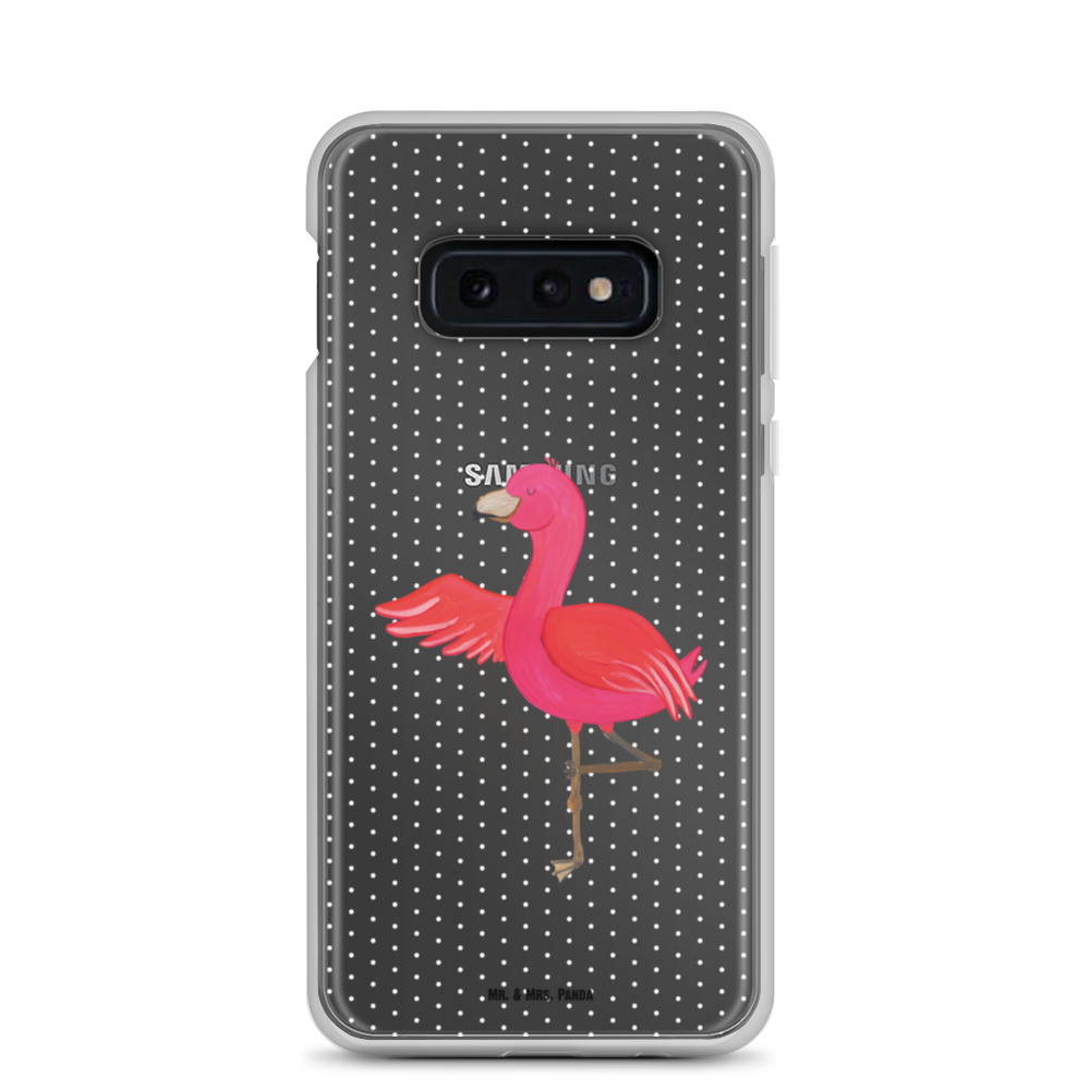 Handyhülle Flamingo Yoga Flamingo, Vogel, Yoga, Namaste, Achtsamkeit, Yoga-Übung, Entspannung, Ärger, Aufregen, Tiefenentspannung Handyhülle, Handycover, Transparente Handyhülle, Flexible Handyhülle, Handyschutz, Transparent, Durchsichtig, Schutzhülle für Handy, Stilvolle Handyhülle, Robuste Handyhülle, Schutz vor Kratzern, Schützende Handyhülle  Flamingo